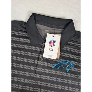 Carolina Panthers Nike Sideline Victory‎ Polo Shirt Mens Small Black NWT